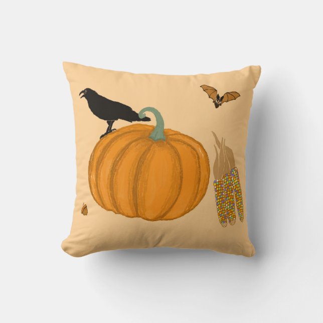 Coussin Scène d'automne (Recto)