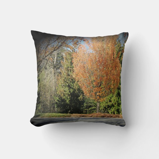 Coussin Scène de la nature en automne (Recto)