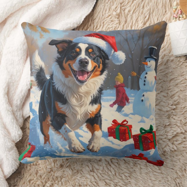 Coussin Scène de Noël de bétail australien (Couverture)