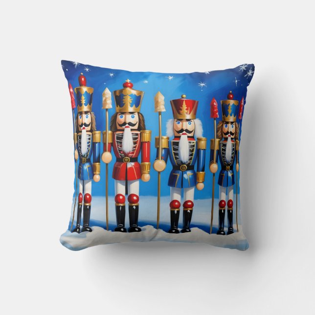 Coussin Scène de noix colorées (Recto)