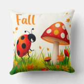 Coussin 🎃 Scène de récolte de coccinelle d'automne Décora (Verso)