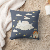 Coussin Scène d'illustration de ours mignon et d'oiseau da (Couverture)