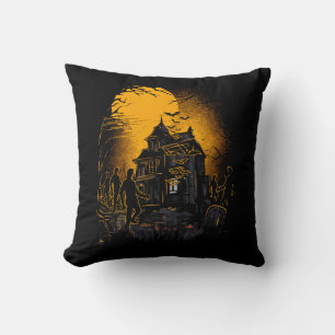 Coussin Scène Horrifique du cauchemar d'Halloween