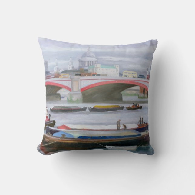 Coussin Scène occupée chez Blackfriars 2005 (Recto)