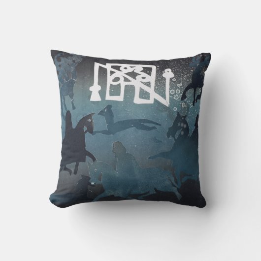 Coussin Scène Pictish I 1995 de chasse (Recto)