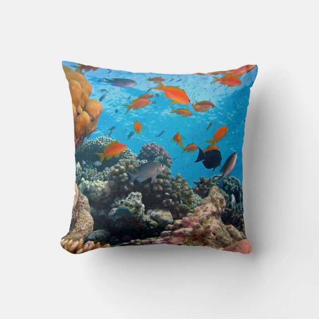 Coussin Scène sous-marine (Recto)