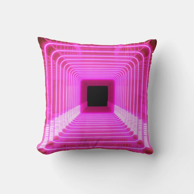 Coussin Sci-Fi Retro 3D : Illustration d'art pop (Recto)