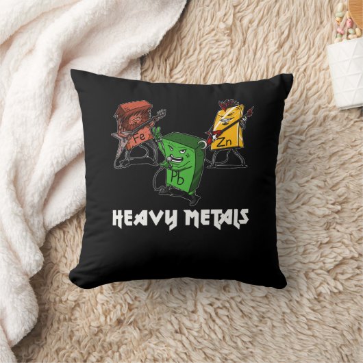 Coussin Science Chimie Métaux lourds Geek Nerd (Couverture)