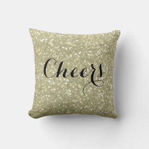 Coussin scintillant d'or d'acclamations