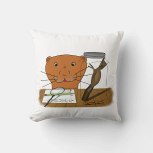 Coussin Scolarisation à domicile d'Oliver la loutre - Le c