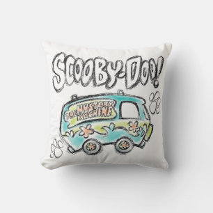 Coussin Scooby-Doo Croquis de machine mystère