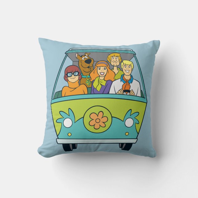 Coussin Scooby-Doo & Gang Mystery Machine (Recto)