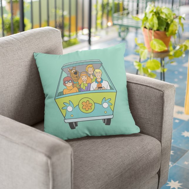 Coussin Scooby-Doo & Gang Mystery Machine (Créateur téléchargé)