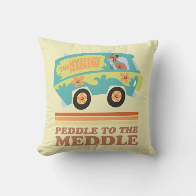 Coussin Scooby-Doo Mystery Machine "Peddle to the Meddle" (Recto)