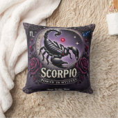 Coussin Scorpio "Power in Mystery" Jetez l'oreiller (Couverture)