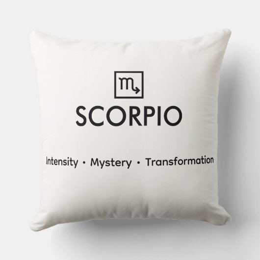 Coussin Scorpio – The Hidden Flame (Verso)