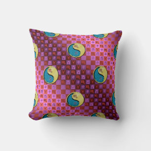 Coussin Scorpion & Coq de Métal