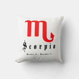 Coussin Scorpion, Horoscope, zodiaque, astrologie