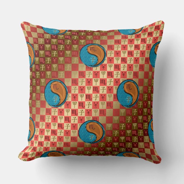 Coussin Scorpion & Rat de Bois (Recto)