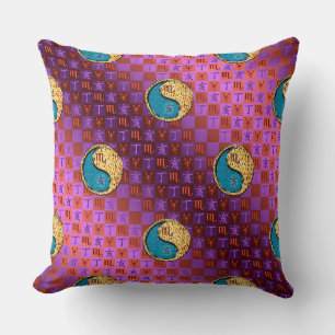 Coussin Scorpion & Sanglier de feu
