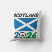 Coussin Scotland 2026 Soccer Fan Design / Saltire and Foot (Verso)
