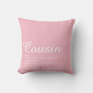 Coussin Script de définition du meilleur cousin du monde r