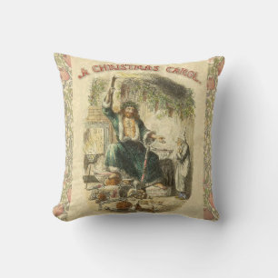 Coussin Scrooge Fantôme de Noël Présent