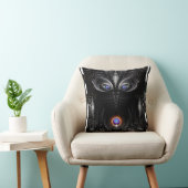 Coussin Sculpture de guerrier foncé Art fractal (Chaise)