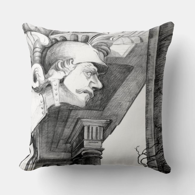 Coussin Sculpture du château Crayon Art (Recto)