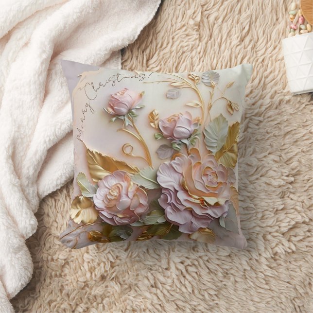 Coussin Sculpture Roses Roses Roses Rose (Couverture)