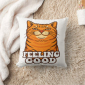 Coussin Se sentir bien chat cool (Couverture)