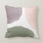 Coussin Se sont levés, le raisin et les cercles modernes<br><div class="desc">Moderne. Minimal. Cette collection utilise une palette de jardin de sauge,  raisin,  et s'est levée pour créer un élégant recherchent votre maison.</div>