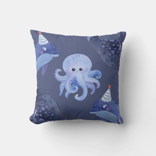 Coussin Sea Animal Square  Pillow (Recto)