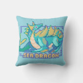Coussin Sea Dragon, Pixel Art, pixel (Verso)