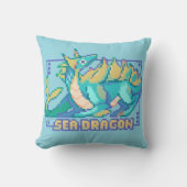 Coussin Sea Dragon, Pixel Art, pixel (Recto)