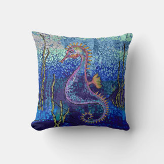 Coussin Sea Horse Throw Pillow