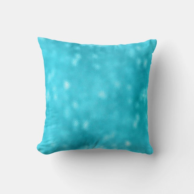 Coussin Sea Ocean Blue Marine Aqua Turquoise Tiffany Glas (Recto)