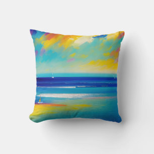Coussin Sea Scape 10 "Coincé sur le sable".