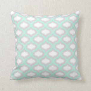 Coussin Seafoam & Shades Grey Tile Waves