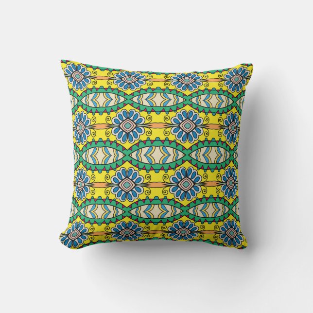 Coussin Seamless abstract hand drawn pattern. Decorative s (Recto)