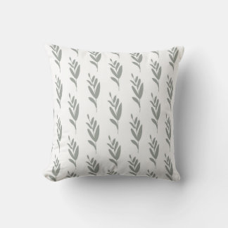Coussin seamless botanical  simple pattern  with grey plan
