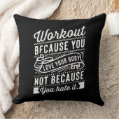 Coussin Séance d'entraînement puisque vous aimez votre (Couverture)