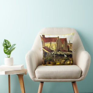 Coussin Séchage de poissons par Vincent van Gogh