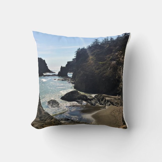 Coussin Secret Beach, Samuel H. Boardman, Oregon (Recto)