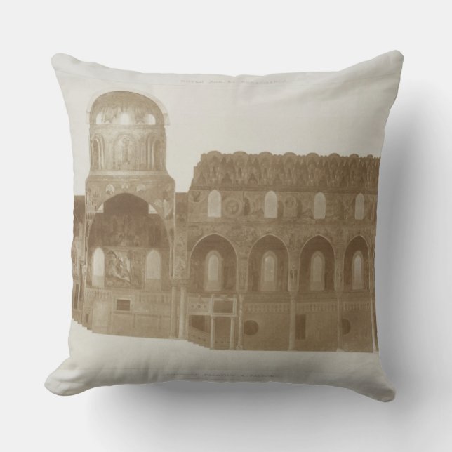Coussin Section transversale de la chapelle de Palatine, (Recto)
