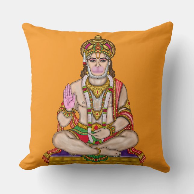 Coussin Seigneur Hanuman  (Recto)
