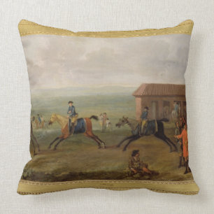 Coussin Seigneur Portmore Watching Racehorses sur