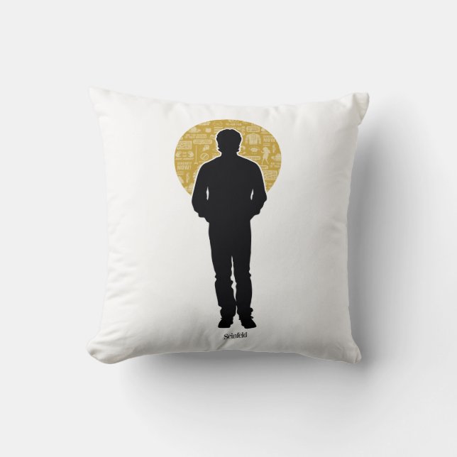 Coussin Seinfeld | Jerry Seinfeld Silhouette (Recto)