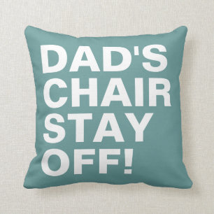 Coussin Séjour de la chaise du papa outre de bleu d'océa