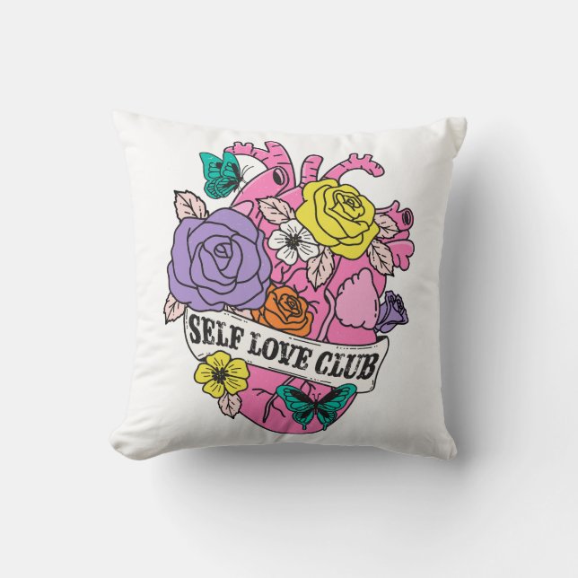 Coussin Self Love Club Heart (Recto)